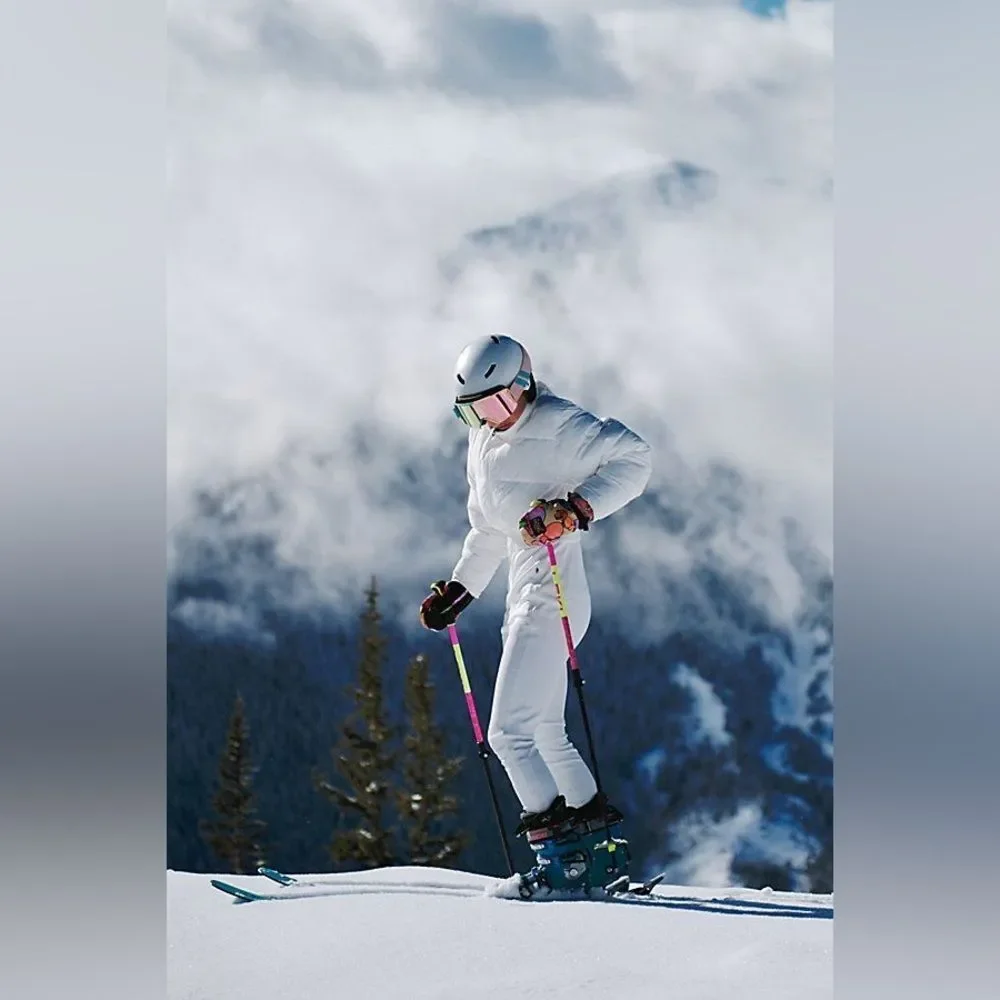 FP Movement Downhill Diva White Ski Suit Jacket and Pants Set Size XSmall